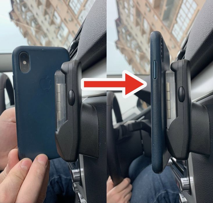 Suport magnetic pentru telefon de pus in carkitul VW