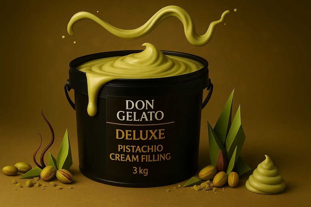 Cremă cu fistic Don Gelato Deluxe – cremă profesională pentru desertur