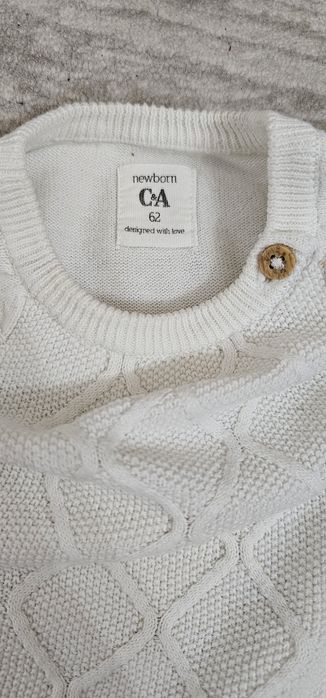 Jacheta Primark + pulover C&A 0-3 luni marime 62