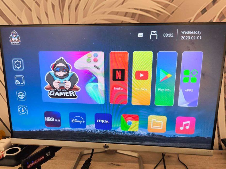 2 в 1 Android TV игровая приставка