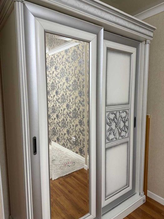 Двухдверный шкаф-купе с зеркалом