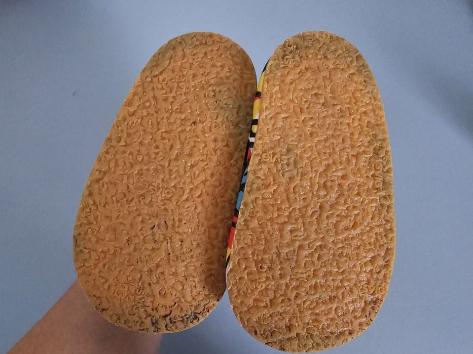 Pantofi piele-textil bebe nr 19