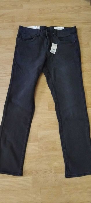 Jeansi termo barbati L/34,noi cu eticheta