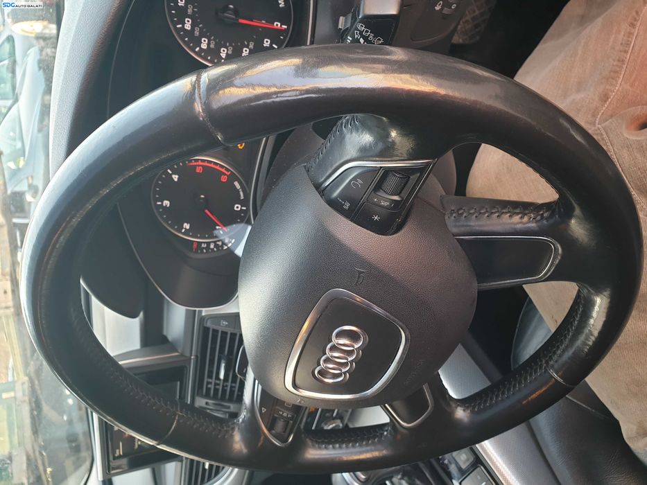 Volan Piele 4 Spite cu Comenzi cu Padele FARA Airbag Audi A6 C7 NFL Non Facelift 2011 - 2014 [K0834]