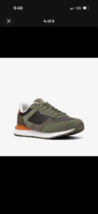Продавам Clarks Mens Franco Run Olive Combination Trainers Suede Casual