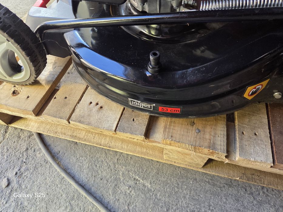 Masina de tuns gazon scheppach 224 cc 53 cm hibrid pornire la buton