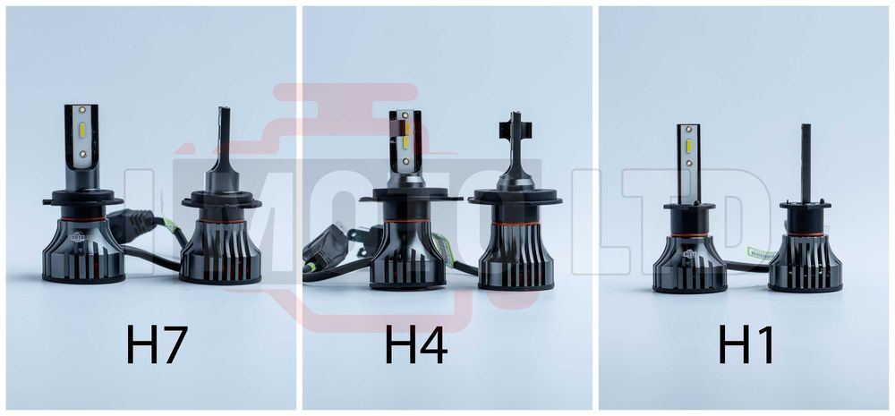 LED / ЛЕД Крушки M6 18000lm - H7, H4, H1. с 12м. Гаранция!