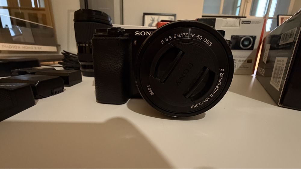 Sony a6000 + obiectiv macro + blitz Godox + accesorii