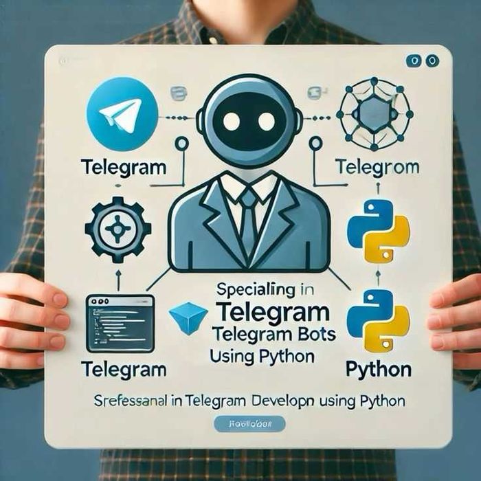 pythonda telegram bot yaratib bera olaman siz tanlovingiz bo'yicha!