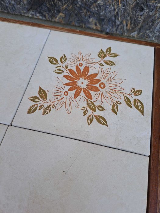 masuta lemn blat faianta