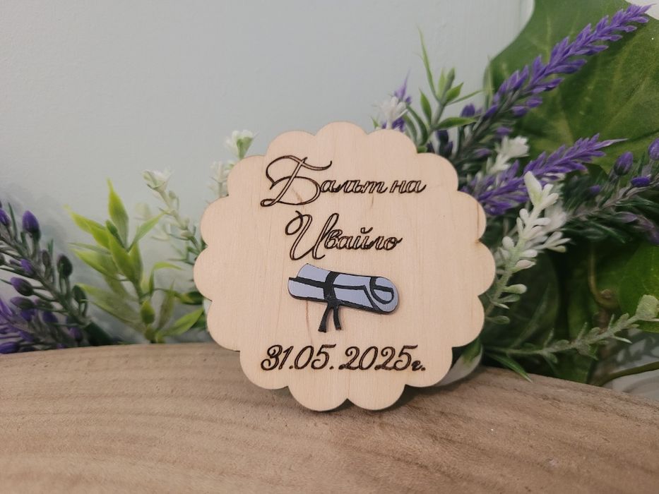 Подаръчета за сватба. Подаръци за гости.Разделител.Магнитче