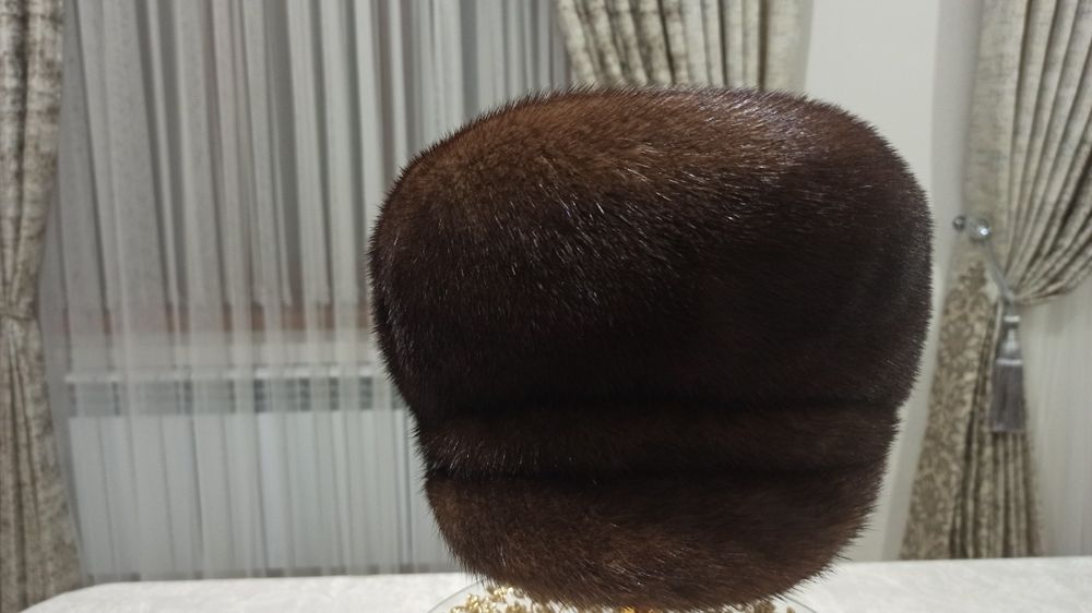 Шапка норковая два