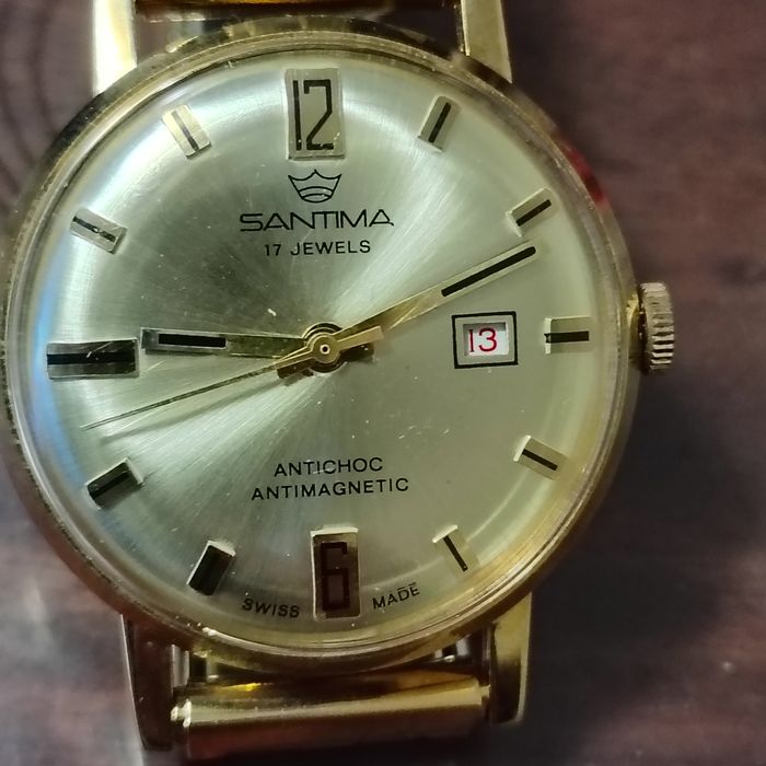 Швейцарски механичен часовник Santima от 1970 г.