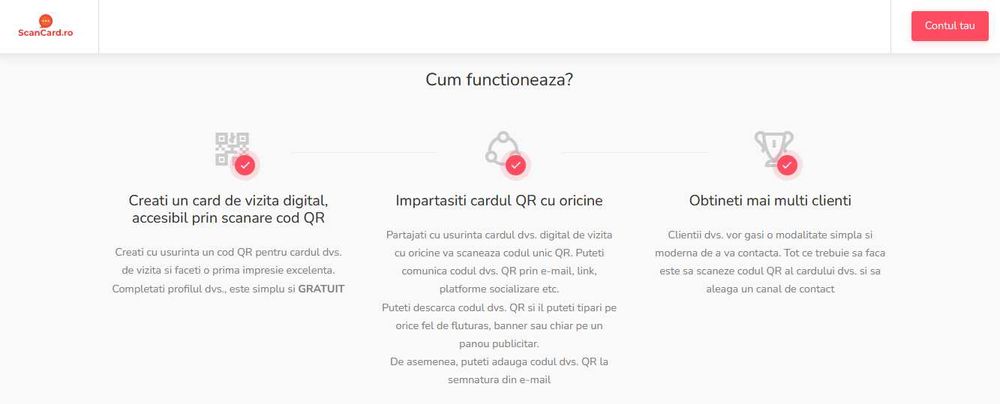Afacere online la cheie - carti vizita digitale cod QR (pret REDUS)