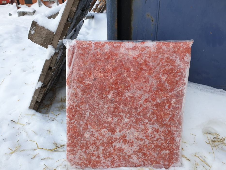 Фарш куриный с перемолотой костью для собак