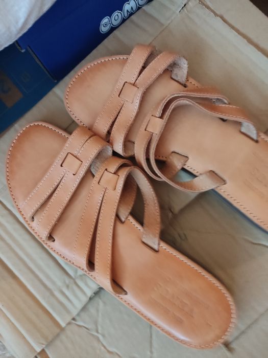 Кожени чехли ръчна изработка