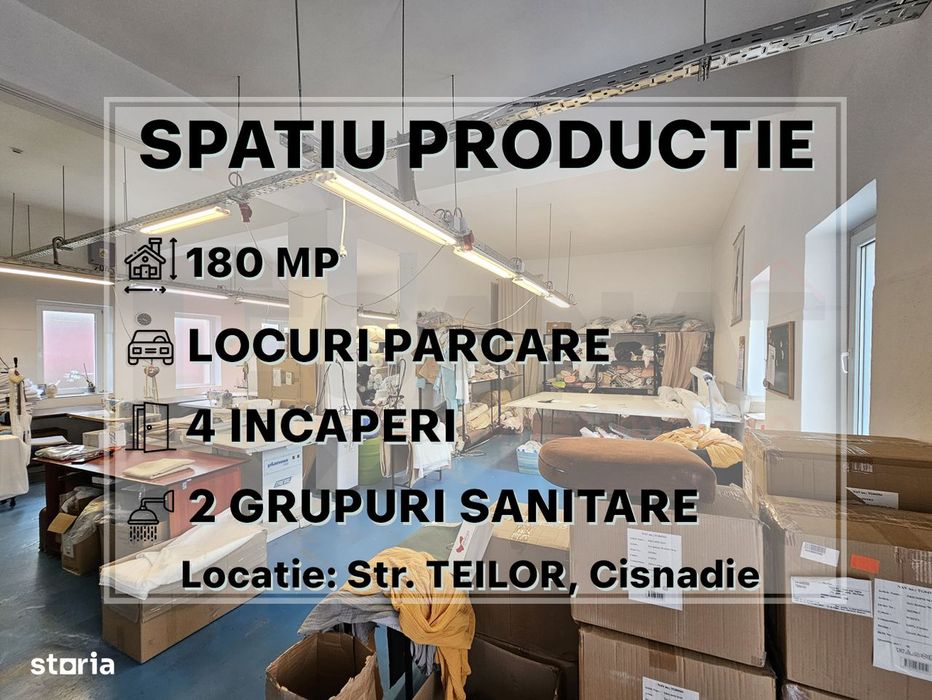 Spatiu Productie, Acces auto,180mp, Curte in Cisnadie pe Teilor |VIDEO
