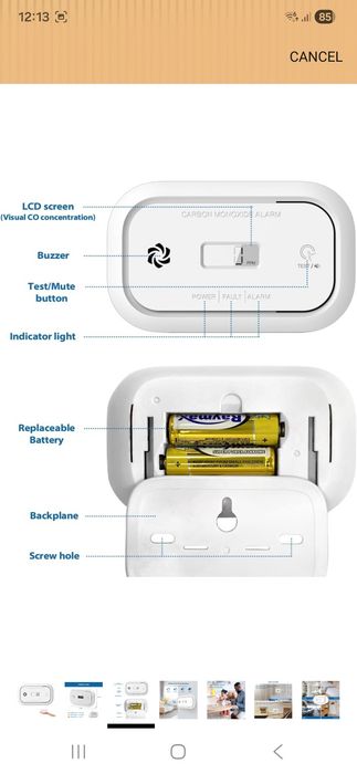 Alarma de fum inteligenta