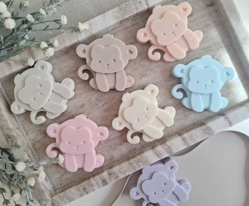 Мини сапунче "Маймунка" – подарък за бебешко парти, кръщене, погача и първи рожден ден