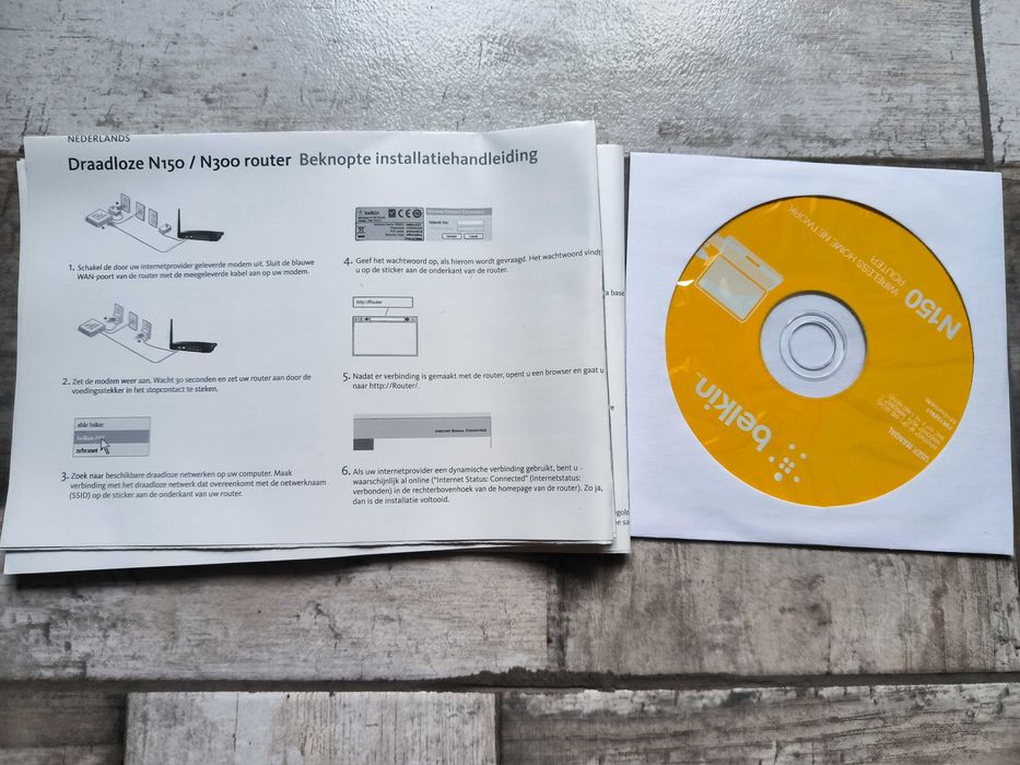 Безжичен рутер / WiFi router - Belkin N150 - НОВ