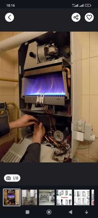 Ремонт двухконтурных котлов Ремонт газовых колонок Remont katyol