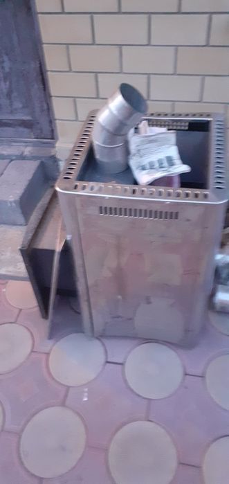 Печка на дровах, для бани, новая.