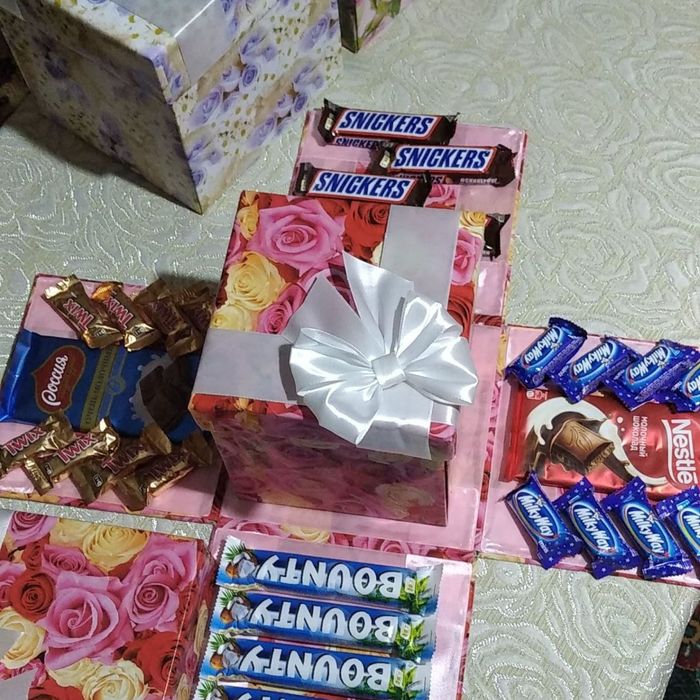 Шоколадные боксы на заказ разных размеров