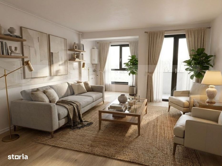 Apartament cu 2 camere, 44 mp, zona Centru