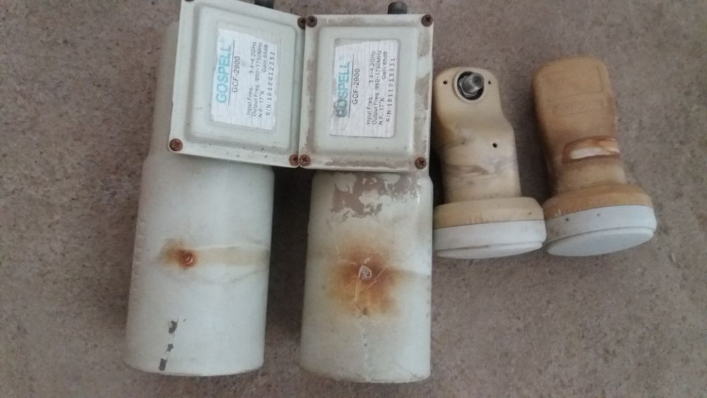 Галовки от спутник антен 2 большое 2 мал