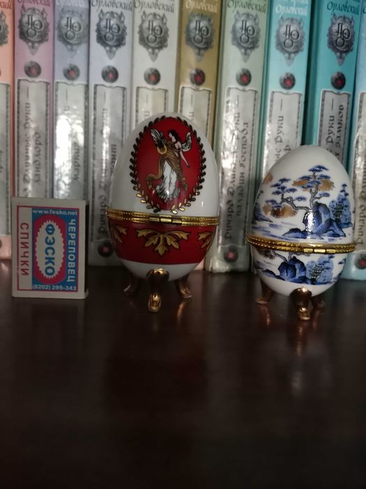 Шкатулки - яйцо, фарфор