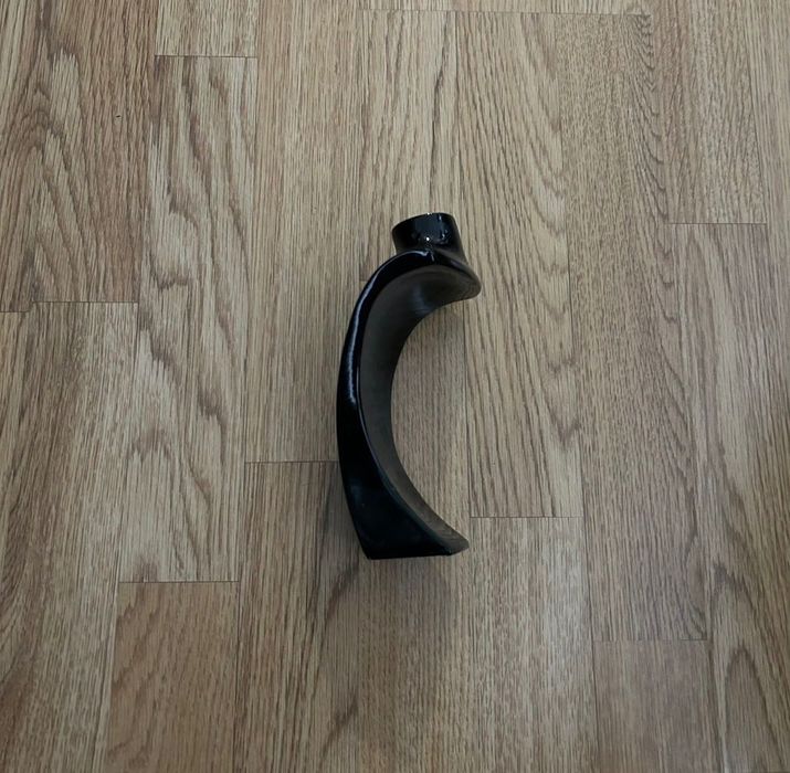 Стойки бижута, комплект за колие и гривна  черен гланц