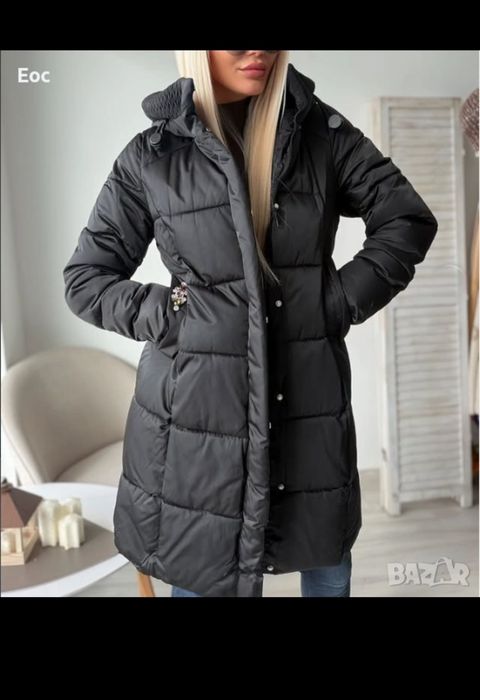 Дамско дълго  зимно яке