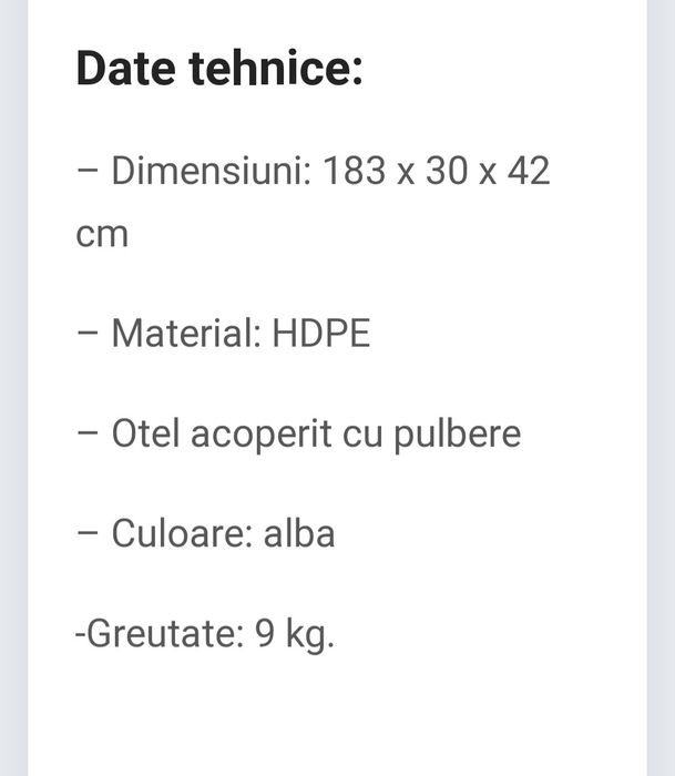 2 banci cu cadru din otel extensibile