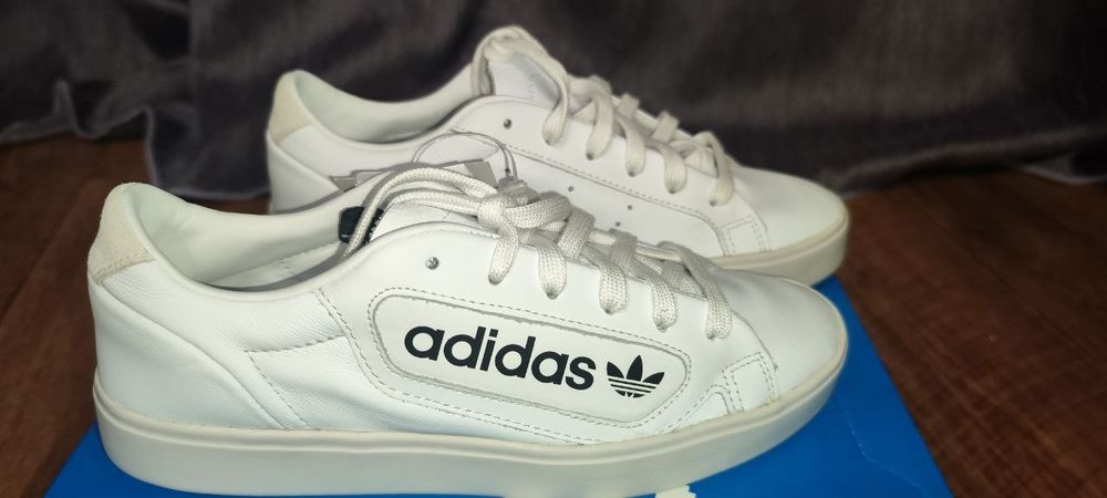 Кеды кожаные adidas, размер 37.5