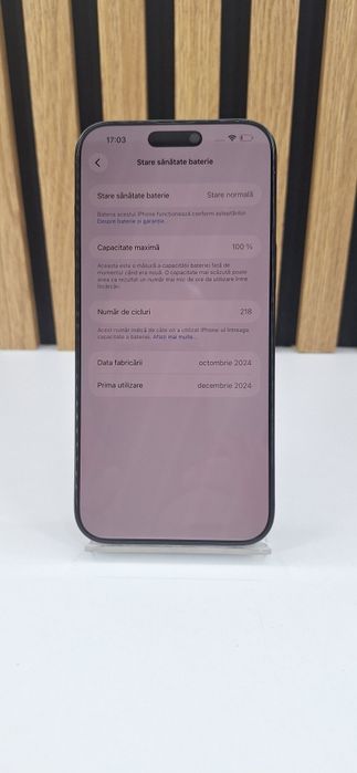 IPhone 16 Pro Max 256Gb 100% Baterie Garantie/Factura #55537