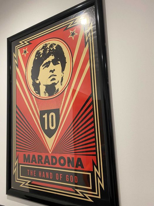 Плакат на Марадона в рамка