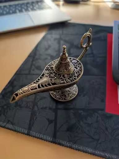 Антична арабска тамянна лампа,метална,ароматизираща, 11,8х7,2х4,3 см.