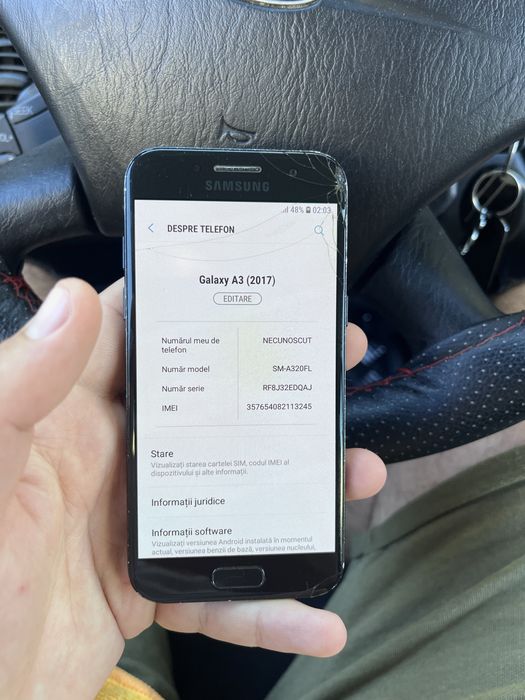 Samsung Galaxy A3 (2017) SM-A320FL - Functional / Liber de rețea