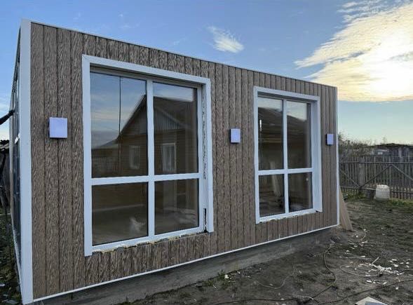 Жилой утепленный дом из контейнера