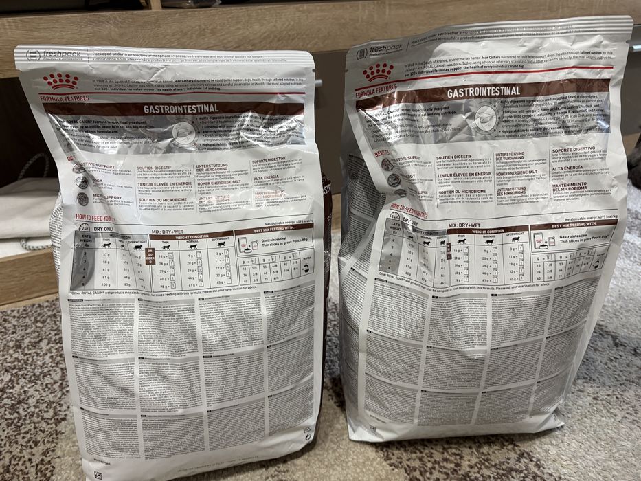 Royal canin Gastrointestinal pisici 2x4kg, sigilate