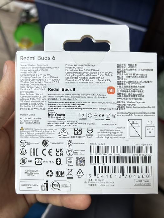 Casti wireless  xiaomi redmi buds 6