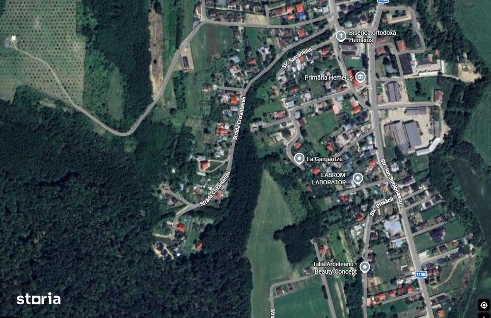 Teren  intravilan de vânzare 1470mp în Hemeius, str Linistii