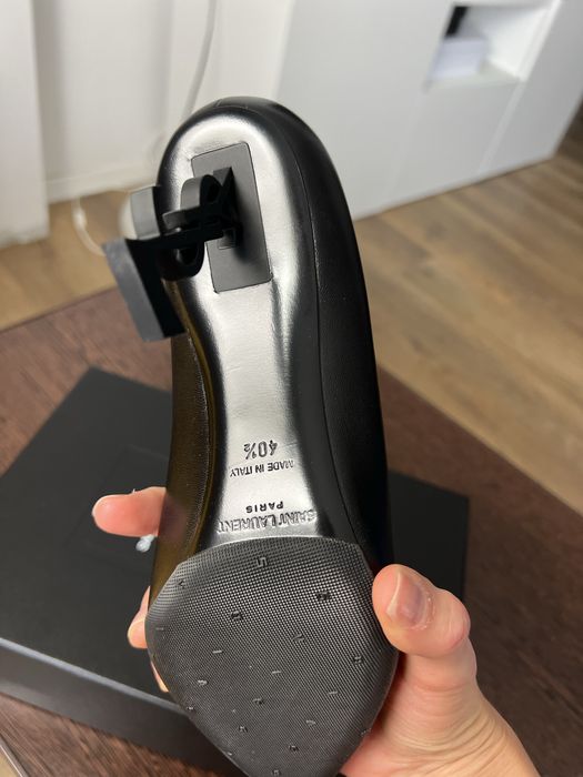 Pantofi YSL Opyum lambskin marime 40.5 toc 8.5 cm