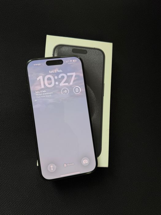 Iphone 15 Pro, Black Titanium, 128 GB