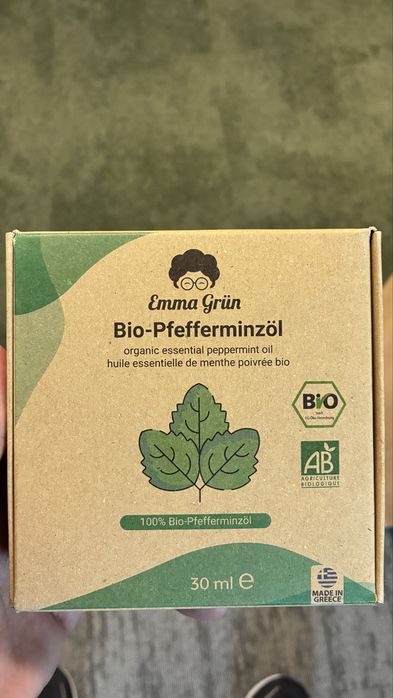 Ulei esențial Bio de Mentă (Mentha x piperita) Emma Grün 30 ml - Certificat Alimentar
