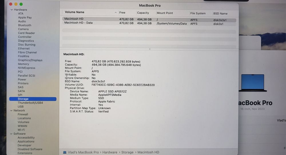 Apple MacBook Pro 16"(2023)