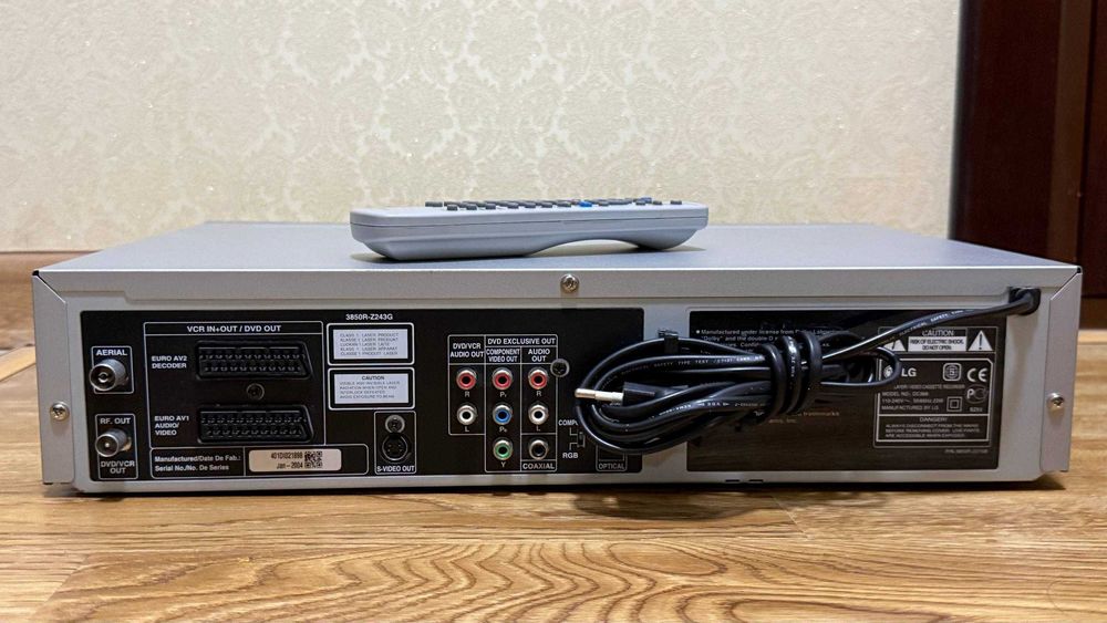 Видеомагнитофон & DVD LG 6-Head Hi-Fi Stereo! Made In Korea! [Новый]