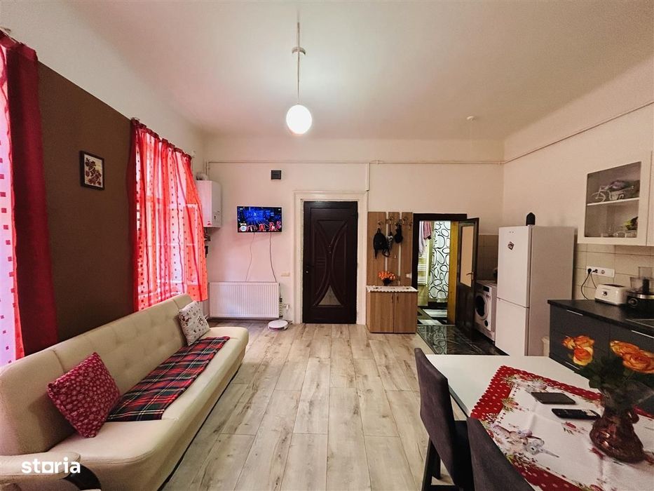Apartament in centrul Sibiului – 57 mp utili + pivnita 11 mp, mobilat
