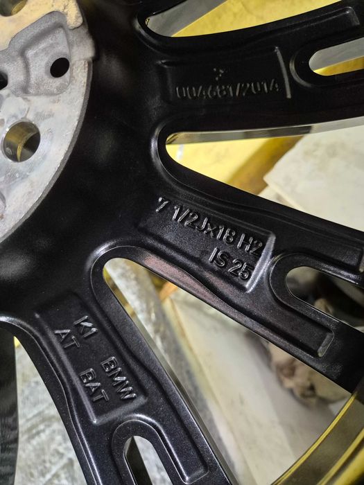 4 Jante Aliaj 5x112 17'' OEM BMW Seria 3 G20 G21 M-Pack - Seria 1 Seria 2 Seria 4 G BMW X1 X2 IX1 IX2 + Senzori OEM BMW