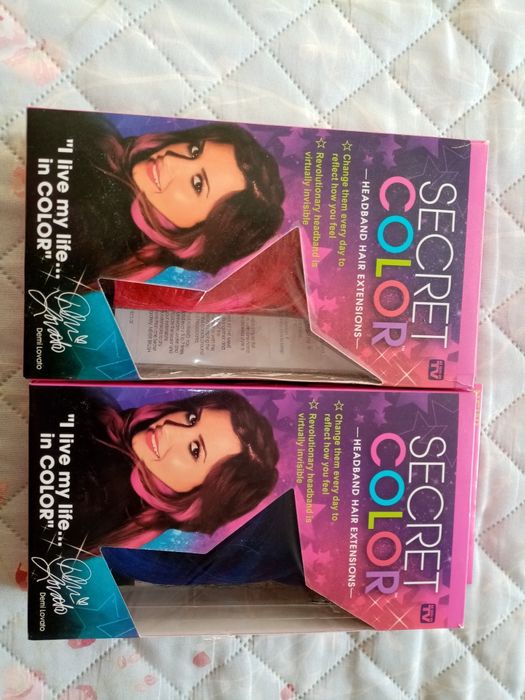 Продавам изкуствени кичури /Hair extensions Secret Color Demi Lovato
